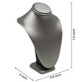 thumbnail image 2 of Novel Box Silver Leatherette Stand Jewelry Necklace Display 5.5x3x7.5 In - Necklace Displays Small, 2 of 7