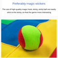 thumbnail image 3 of Kearding Tablero de dardos de 65cm colorido interesante interactivo con 10 bolas pegajosas disco de objetivo juego de bolsa de frijol para chico niños Almacenamiento y organización del hogar Kearding HA019645-00, 3 of 6