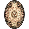 thumbnail image 2 of Safavieh Chelsea Elinor Animal Wool Area Rug, Ivory/Black, 4'6" x 6'6" Oval, 2 of 10