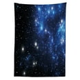 thumbnail image 3 of Ambesonne Constellation Tablecloth Rectangular Table Cover, Space Star Nebula, 60"x90", Blue Black White, 3 of 4