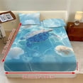 thumbnail image 3 of Xoenoiee Blue Turtle Seashell Print 3-Piece Bedding Set, Fitted Sheet with Pillowcases, Soft Comfort Breathable Bedding Set (1 Fitted Sheet+2 Pillowcases), Twin XL Size, 3 of 7
