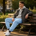 thumbnail image 4 of Wutalume Men's Slim Fit Joggers — Sweatpants with Tapered Leg, Drawstring Waist, Comfortable Lounge Pants for Active Days, 4 of 7