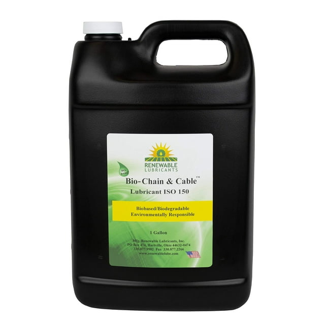 Renewable Lubricants Chain & Cable Lubricant, 1 gal, Yellow