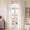 White, variant on NICETOWN White Ruffle Curtains for Bedroom Living Room Decor, Shabby Chic Curtains Thick Linen Blend Rod Pocket Farmhouse Window Drapes, 52 x 84 Inch, 2 Panels