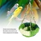 thumbnail image 3 of Cama Hamaca Para Loros Con Diseño De Hojas, Columpio De Nido De Pájaro De Lana Coral Colgante En Jaula Verde Para Nido Para Dormir De Loros, 3 of 7