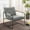 Gray, variant on Villeston Outdoor Vine Weaving Round Egg Chair, Indoor Leisure Bird's Nest Sofa,Navy Blue