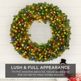 thumbnail image 7 of Best Choice Products 48in Artificial Pre-Lit Fir Christmas Wreath Decoration w/ 250 Multicolor Lights, 714 Tips, 7 of 7