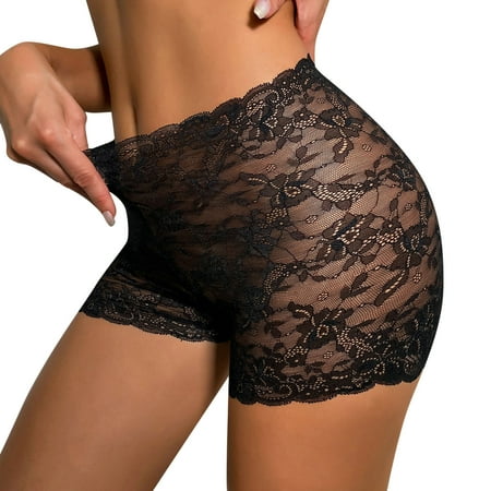 

JDEFEG Body Stockings Lingerie Women Lingerie Fashion Underwear Lingerie Underwear Sleepwear Lace See-Through Shorts So High Maternity Bra Lace Black M