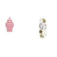 thumbnail image 1 of Jarrón De Porcelana Con Tapa Y Adorno Floral Para Decoración De Fiestas, Combinado Con Espejo De Pared Para Sala De Estar, Pasillo, Entrada Y Armario., 1 of 8