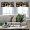 thumbnail image 4 of LALILO Kitchen Curtain Valance Boho Mockup With Cup And Rod Pocket Window Curtain 52"x 18" Set of 2, 4 of 5