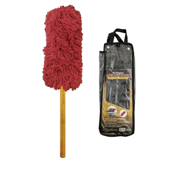 California Car Duster Super Duster 31" XL Truck and RV Duster with Wood Handle and Cotton Mop Head 62557
