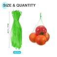 thumbnail image 2 of 100 Paquete de Bolsas de Malla Reutilizables para Productos, 35cm/14 Pulgadas Bolsas de Almacenamiento Lavables Reutilizables para Frutas Frescas Verduras Mariscos, Verde, 2 of 5