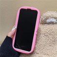 thumbnail image 4 of Funda de silicona con dibujos animados en 3D de oso rosa para iPhone 13 Pro Max, funda trasera suave y bonita, 4 of 5