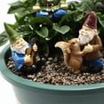 thumbnail image 4 of JJKBVCLO Sculptures Miniatures en Résine Ensemble de 5 Statues pour Jardin Féerique Intérieur Extérieur Pot Ornement, 4 of 7