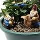 thumbnail image 5 of Conjunto de 5 estatuas de resina para jardín en miniatura, adorno para maceta de jardín de hadas en interiores y exteriores, 5 of 8