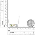 thumbnail image 3 of 925 Silver and 10K Yellow Gold Two-Tone Heart Interlocking Infinity Symbol Lab Grown Diamond Pendant Necklace for Women with 18 inch Chain Peridot Moissanite Near Colorless (GH) (0.59 Cttw), 3 of 3