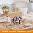thumbnail image 6 of Yayeee Napkin Holder for Table Set of 2 Kitchen Paper Tissue Organization, Orange Geometric, 6 of 8