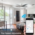 thumbnail image 3 of Interruptor de Pared con Luz de Ventilador de Techo Inteligente WiFi, Smart Life/Tuya APP Control Remoto de Velocidades, para Alexa y Google Home (UE), 3 of 10