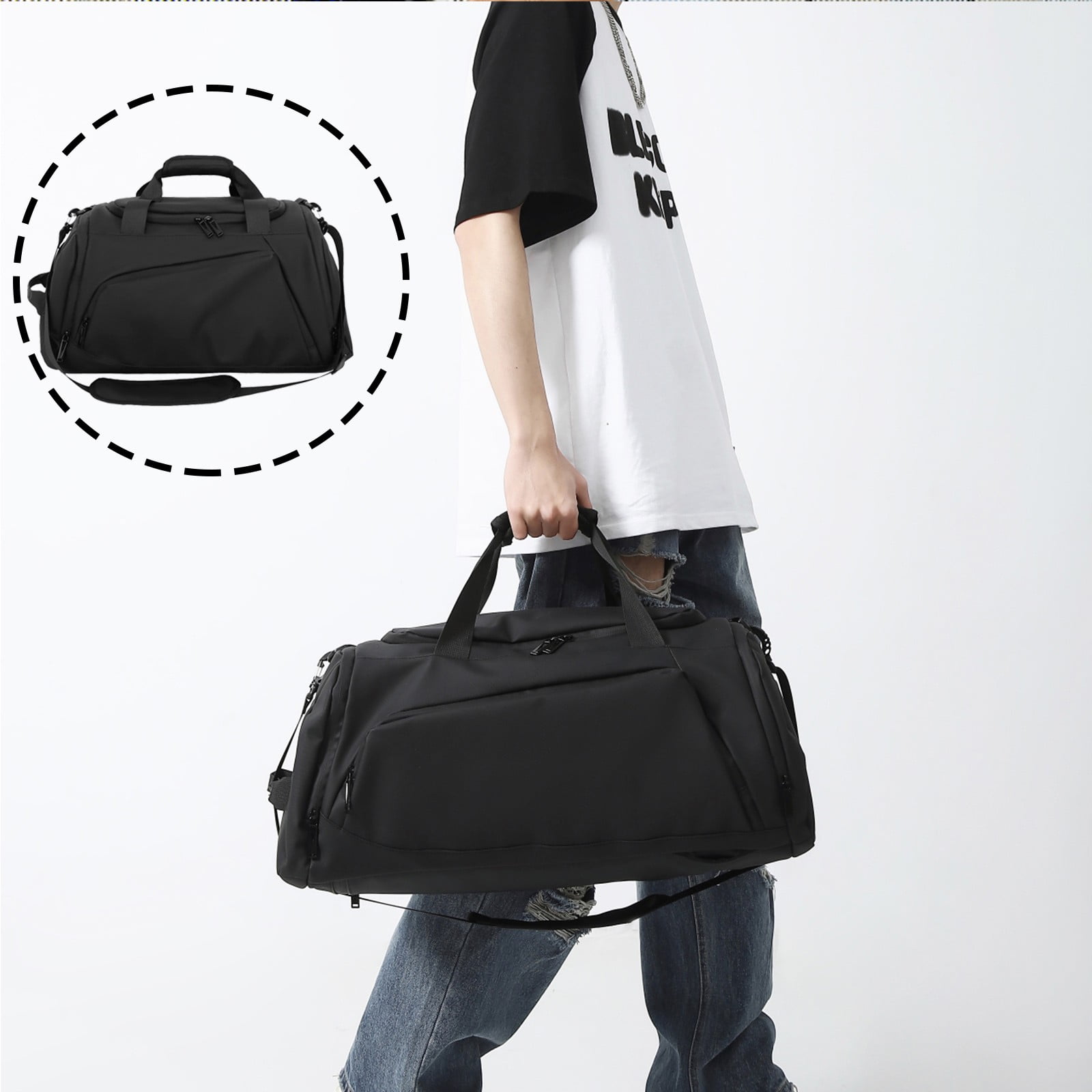 Gym duffle bag with shoe compartment hotsell