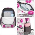 thumbnail image 4 of Pioneer Flower Floral Print Pattern 17" School Backpacks for Teens,Waterproof Oxford Fabric,S-Shape Padded Straps for School,Travel,Hiking,Camping, 4 of 6