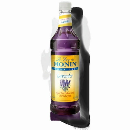 Monin Sugar Free Lavender Syrup 1 Liter Plastic Bottle