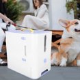 thumbnail image 4 of Pet Food Storage Bins, Integrated Design Light Blue ABS Pet Food Storage Container Convenient  for Outdoors for Home, 4 of 7