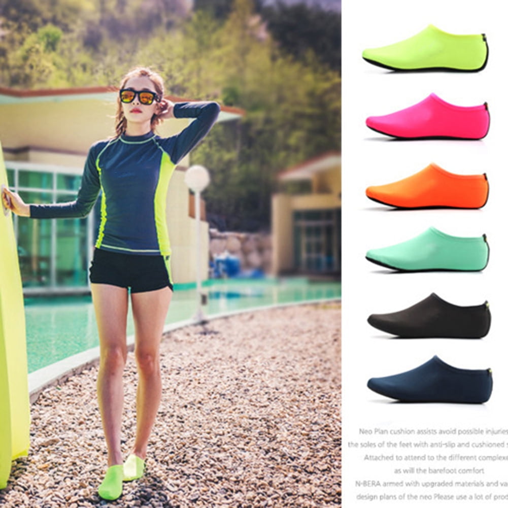 N-BERA Barefoot Water Sports Skin Shoes Aqua Socks for Beach Swim Surf Exercise Quick-Dry