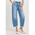 thumbnail image 4 of Risen Jeans - High Rise Cropped Barrel Leg Jeans in Vintage Dark Indigo (27.5" Inseam) - PGA21024, 4 of 10