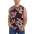 thumbnail image 2 of Picia Snake And Rose mens Cotton Tank Undershirts , Moisture-wicking Ribbed Tanks, Lightweight Cotton Tank Undershirts-XX-Large, 2 of 8