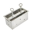 thumbnail image 2 of DimyFew Meat Forming Maker Multifunctional Stainless Steel Meats Press Tool Rectangle Beef Brick Kitchen Cooking Tool Efficient Pressing Suitable for personal use professional 20cmx10cmx10cm, 2 of 8