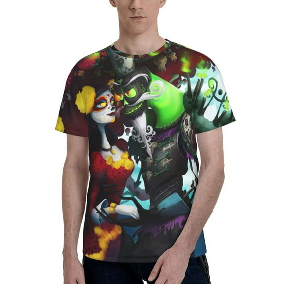 The Book of Life Men's T Shirts Cartoon Graphic Short Sleeve Tees Novelty Casual Unisex Adults Tee Shirt Tops