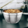 thumbnail image 3 of nu steel "V" Shaped Mixing bowl Set of 3 - stainless steel kitchen bowls for Home, Refrigerator, Kitchen Food Storage Organizers, Set Includes 1.5, 3, 5 Qt - Ideal For Cooking, Baking, Mixing,Serving, 3 of 6
