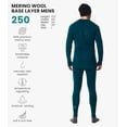 thumbnail image 2 of Merino.tech Men’s Base Layer Set - 𝗠𝗶𝗱𝘄𝗲𝗶𝗴𝗵𝘁 Merino Wool Top and Bottom with Merino Sox and Beanie Included, 3XL - Deep Teal, 2 of 12