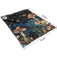 thumbnail image 4 of Colorful Mushroom Eye Black Pattern Blanket,Comfortable Soft Flannel Throw Blanket,All Season,Warm Lightweight Blankets for Sofa Bed Couch Living Room Chair,60"x80", 4 of 4