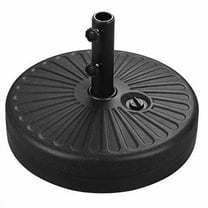 GDY 2 Tiers Vented 10FT Solar 40 LED Lighted Patio Umbrella, Outdoor Waterproof Table Umbrellas with 8 Sturdy Ribs (Base Stand)