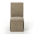 thumbnail image 3 of Furniture of America Dehlia Skirted Dining Chairs - Set of 2, Brown, 3 of 5