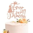 thumbnail image 1 of Adorno para tartas Goilpanitdia Four Ever a Princess Birthday 4th, 1 of 7