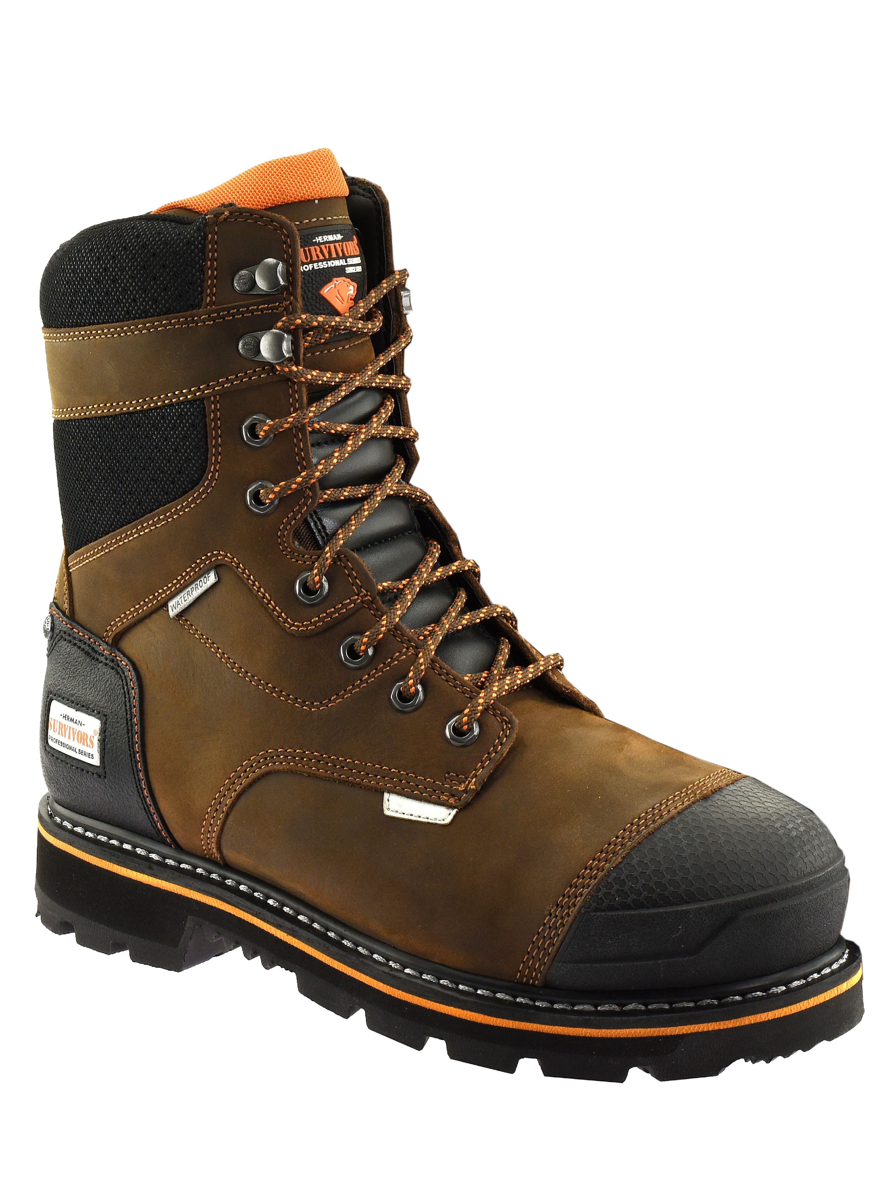 fertile Pro Series Men's Dozier Waterproof 8" Steel Toe Work Boots