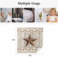 thumbnail image 5 of Cloth Napkins Set of 8 - 20x20 Inches, Western Texas Star Retro Washable Reusable Table Napkins, Country Farmhouse Gray Wood Grain Soft & Absortbent Dining Napkin for Party Wedding Hotel Restaurant, 5 of 8