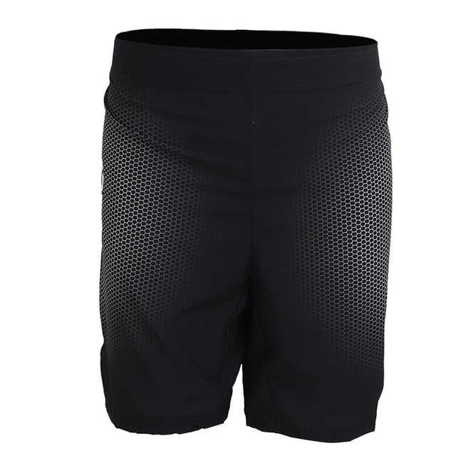 Pantalones Cortos Deportivos Hombres Lounge Piernas Rectas Pantalones Cortos De Cintura Media Ligeramente Elásticos Pantalones Cortos Estampados para Boxeo Senderismo Negro M YUNYI BRAND Deportes
