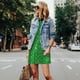 thumbnail image 4 of Fotbe Shiny round green sequins Vestido de Verano sin Mangas para Mujer – Vestido Midi Línea A, Estilo Camiseta Floral, Vestido Playero Casual y Fluido, 4 of 7