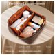 thumbnail image 5 of Bolsa de maquillaje Abiudeng Travel impermeable con asa y separador, 5 of 9