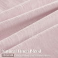 thumbnail image 3 of Dusty Pink Linen Pinch Pleated Curtains 90 Inch Length 2 Panels for Girls Bedroom Nursery Kids Soft Thick Linen Window Curtains 90 Inches Long Semi Sheer Light Filtering for Living Room Blush Pink, 3 of 8