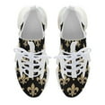 thumbnail image 5 of Gold & Black Fleur De Lis - Saints Fans Louisiana Walking Shoes for Men Woman Lightweight Tennis Fashion Elastic Sports Shoes Cushion Basketball Shoes, 5 of 7