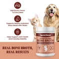 thumbnail image 2 of Bone Broth Powder for Dogs and Cats - Dog & Cat Food Topper for Picky Eaters - Grass Fed Beef Bone Broth Supplement - Supports Hydration, Joint, Immunity & Heart Health - Serve Dry or Wet - 9.5oz, 2 of 9