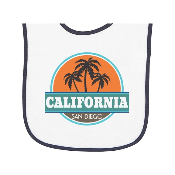 Inktastic San Diego California Baby Terry Cloth Bib