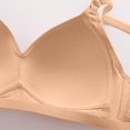 thumbnail image 4 of Bigersell Women's Plus Size Full-Coverage Wireless Bras No Underwire Comfortable Padded Wire-Free Ladies Bra D-8-Beige 4XL, 4 of 5