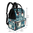 thumbnail image 5 of Ratiio France and Paris Mummy Backpack - Waterproof Twill Canvas, Large Capacity Diaper Bag with Multiple Pockets and Adjustable Straps, 5 of 5