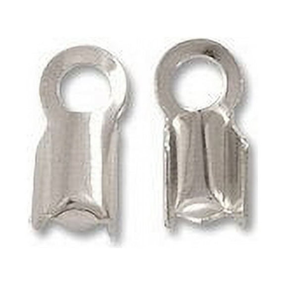 JewelrySupply Connector - Fold Over 4x9mm Silver Color (10-Pcs)