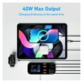 thumbnail image 4 of 8 Port Desktop USB Charger Station With LED Display QC3.0 PD3.0 Fast USB Charging ,Higher Efficiency, 4 of 5